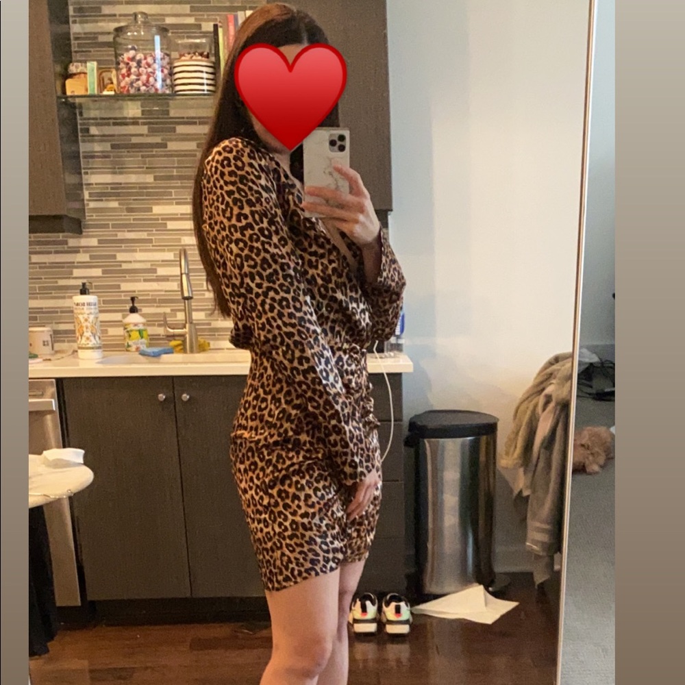 Likely leopard emilia dress